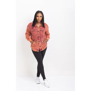 Erin Pocketed Button Down Shacket