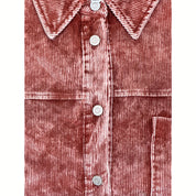 Plus Size Erin Pocketed Button Down Shacket